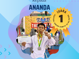 Juara 1 Karate Kelas Festival Junior Kumite 55 KG Putra FORKI